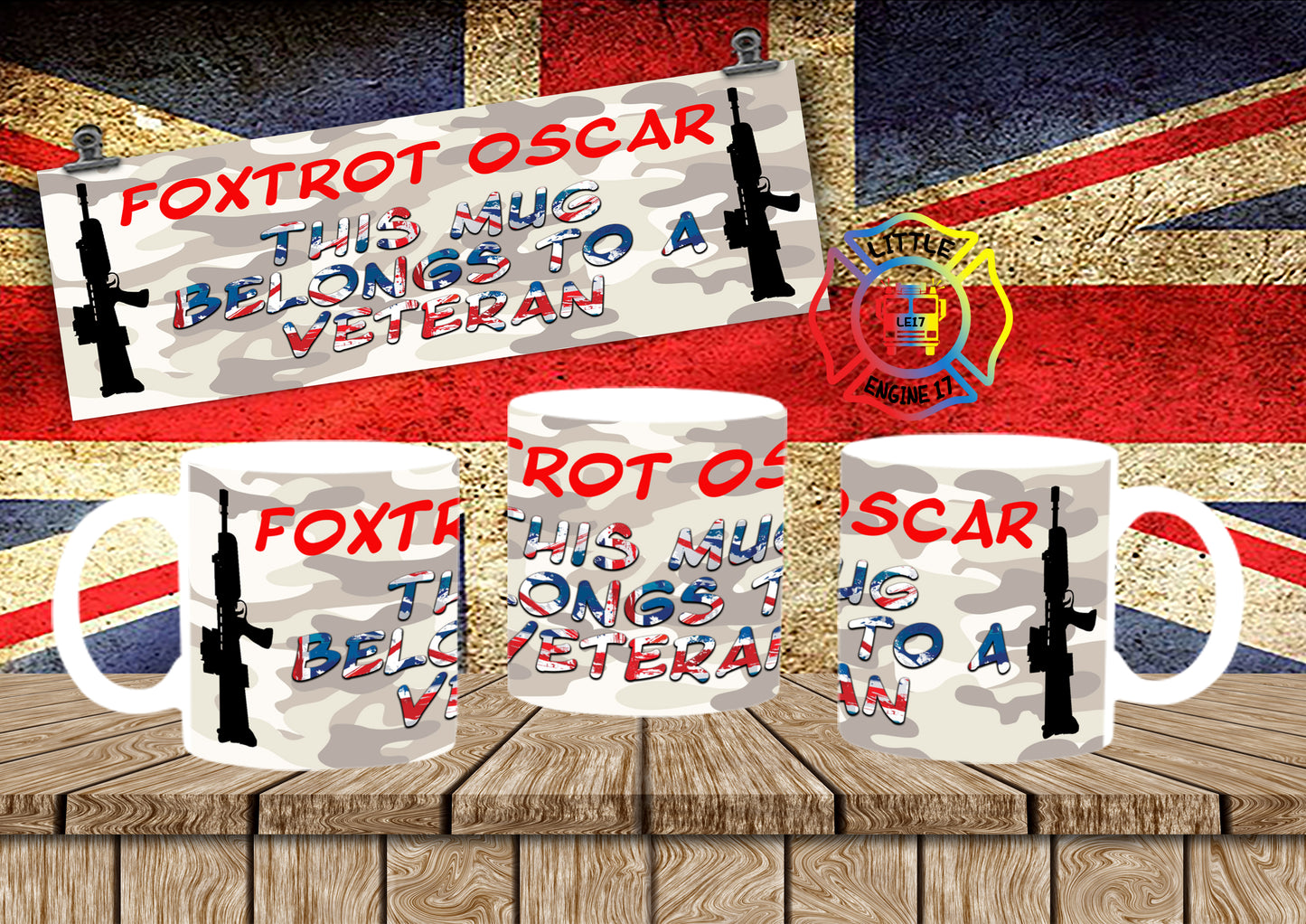 Foxtrot Oscar Veterans Mug