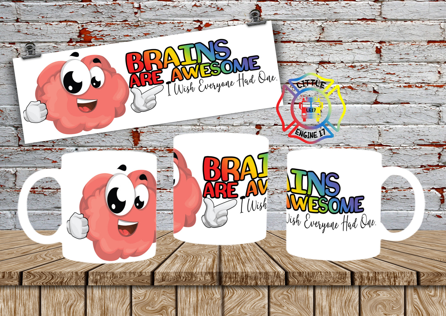 'Brains Are Awesome' Kids Mug